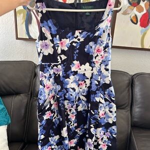 Floral Ralph Lauren A Line Dress